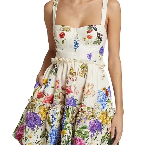 Cara Cara Audrey Dress with Bloom Border Edge - Picture 3 of 6